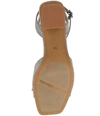 J. Renee Novela Shimmer Bow Dress Sandals