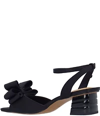 J. Renee Novela Satin Bow Dress Sandals