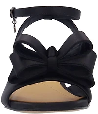 J. Renee Novela Satin Bow Dress Sandals