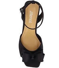 J. Renee Novela Satin Bow Dress Sandals