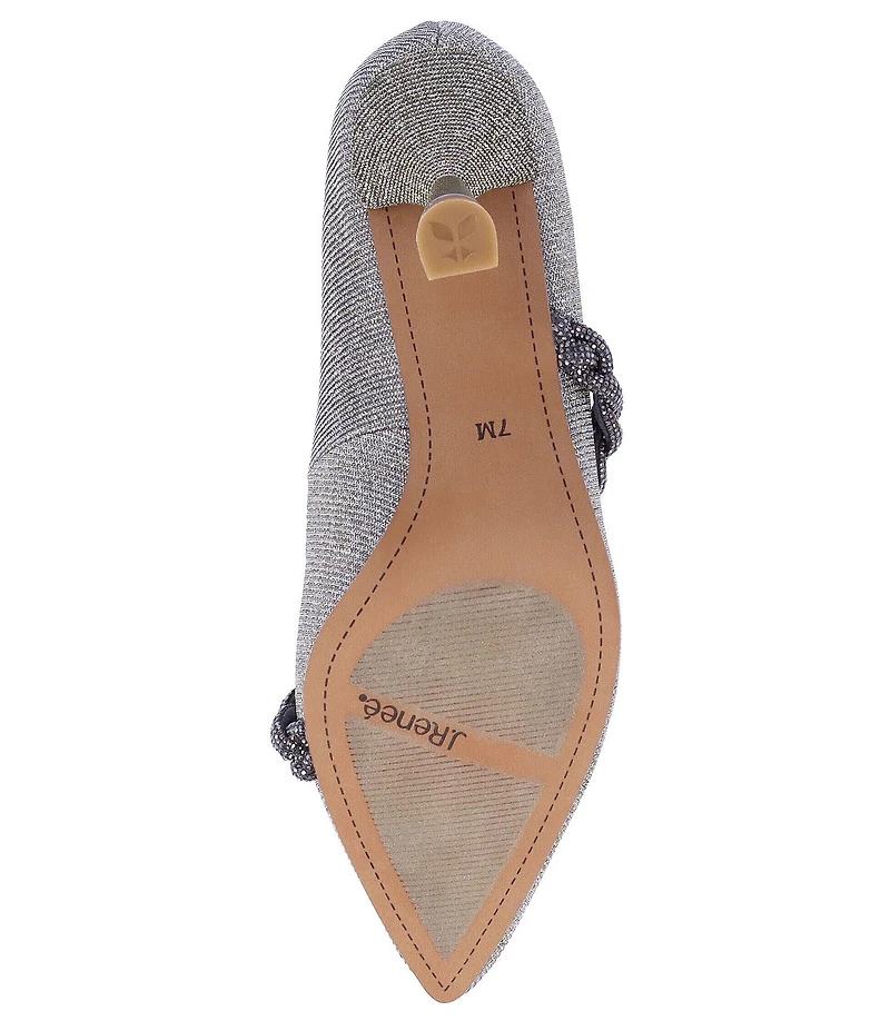 J. Renee Nyomee Glitter Fabric Embellished Braid Dress Pumps