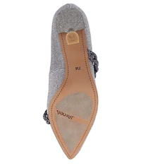 J. Renee Nyomee Glitter Fabric Embellished Braid Dress Pumps