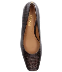 J. Renee Olivienne Patent Lizard Embossed Pumps
