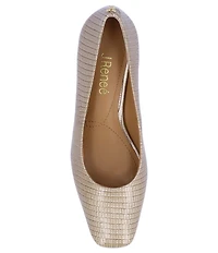 J. Renee Olivienne Patent Lizard Embossed Pumps