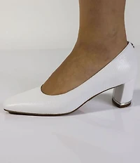 J. Renee Olivienne Patent Lizard Embossed Pumps