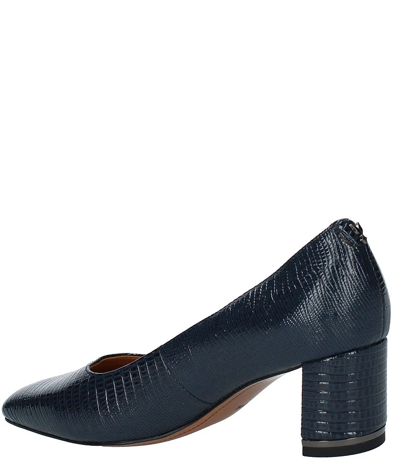 J. Renee Olivienne Patent Lizard Embossed Pumps