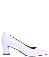 J. Renee Olivienne Patent Block Heel Pumps