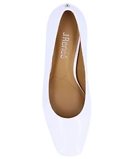 J. Renee Olivienne Patent Block Heel Pumps