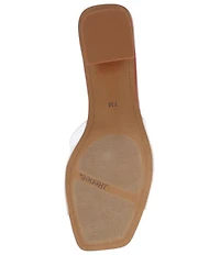 J. Renee Ozara Vinyl Pom Ornamented Dress Slide Sandals
