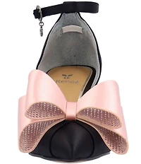J. Renee Pammie Satin Ankle Strap Bow Pumps