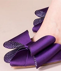 J. Renee Pammie Satin Ankle Strap Bow Pumps