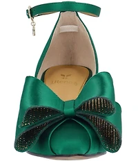 J. Renee Pammie Satin Ankle Strap Bow Pumps
