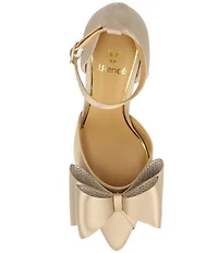 J. Renee Pammie Satin Ankle Strap Bow Pumps
