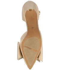 J. Renee Pammie Satin Ankle Strap Bow Pumps