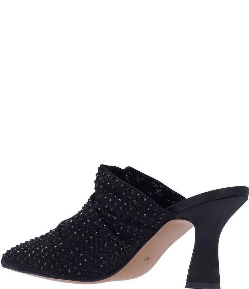 J. Renee Parisa Rhinestone Mesh Dress Mules
