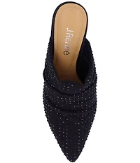 J. Renee Parisa Rhinestone Mesh Dress Mules