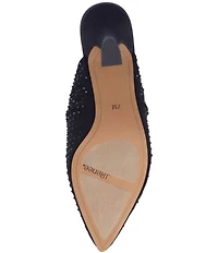 J. Renee Parisa Rhinestone Mesh Dress Mules