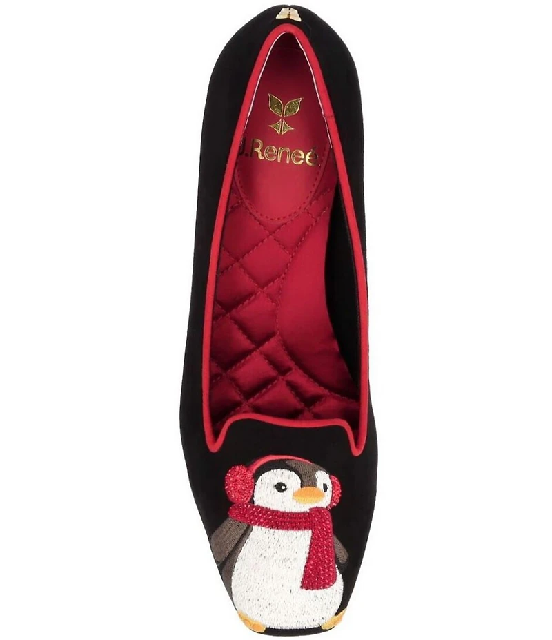 J. Renee Pingwen Embroidered Penguin Pumps