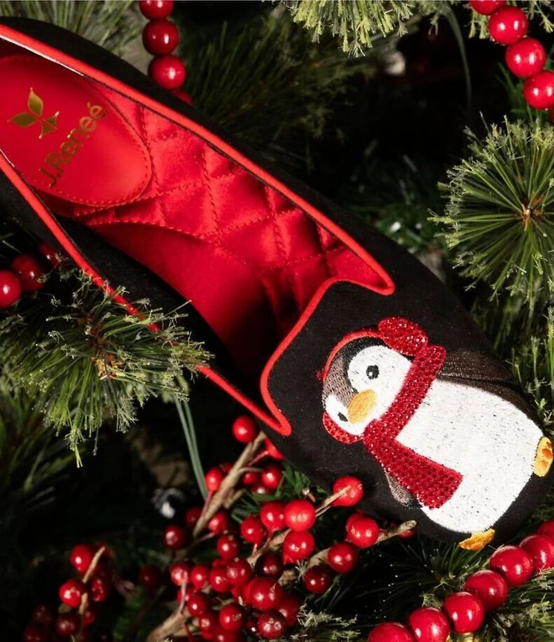 J. Renee Pingwen Embroidered Penguin Pumps