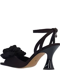 J. Renee Pomeline Satin Ankle Strap Rose Dress Sandals