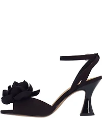 J. Renee Pomeline Satin Ankle Strap Rose Dress Sandals