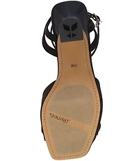 J. Renee Pomeline Satin Ankle Strap Rose Dress Sandals