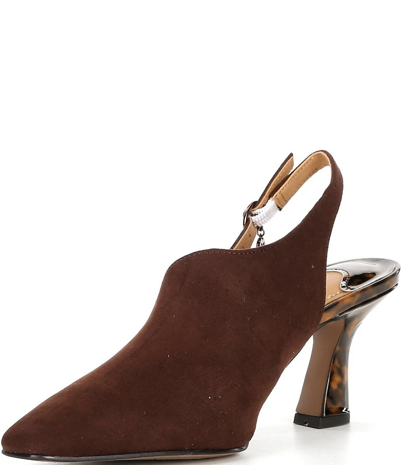 J. Renee Prissy Tortoise Print Slingback Shooties