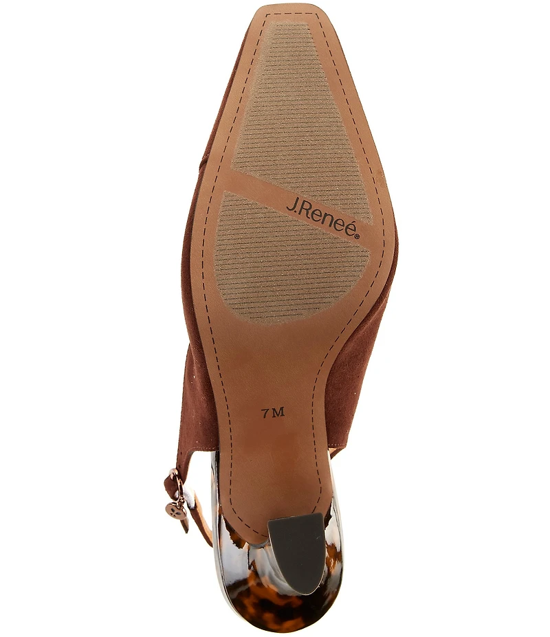 J. Renee Prissy Tortoise Print Slingback Shooties