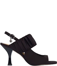 J. Renee Reeta Satin Pleated Strap Slingback Dress Sandals