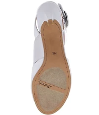 J. Renee Safira Satin Asymmetrical Embellished Ornament Buckle Dress Sandals