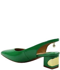 J. Renee Shayanne Patent Slingback Pumps
