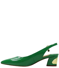 J. Renee Shayanne Patent Slingback Pumps