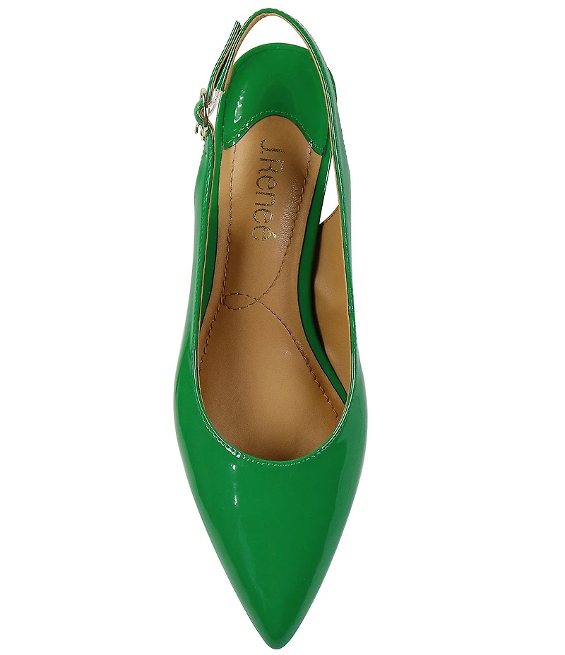 J. Renee Shayanne Patent Slingback Pumps