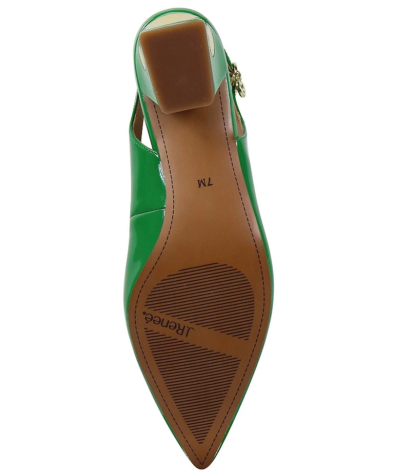 J. Renee Shayanne Patent Slingback Pumps