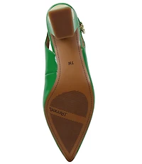 J. Renee Shayanne Patent Slingback Pumps