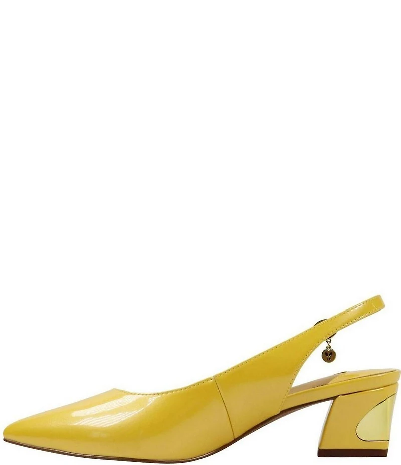 J. Renee Shayanne Patent Slingback Pumps