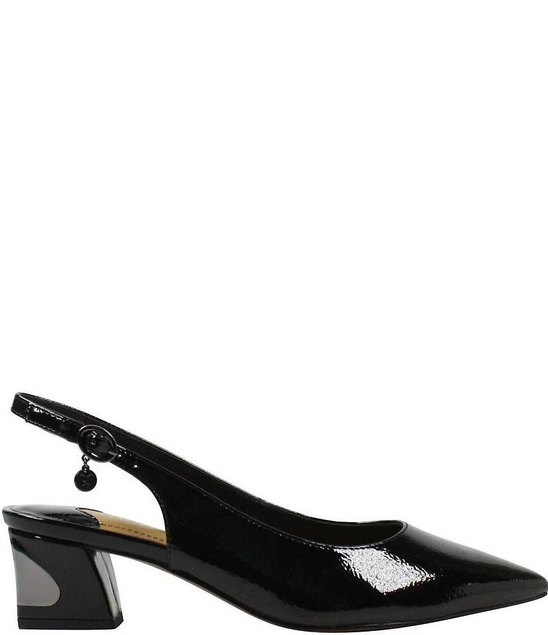 J. Renee Shayanne Patent Slingback Pumps