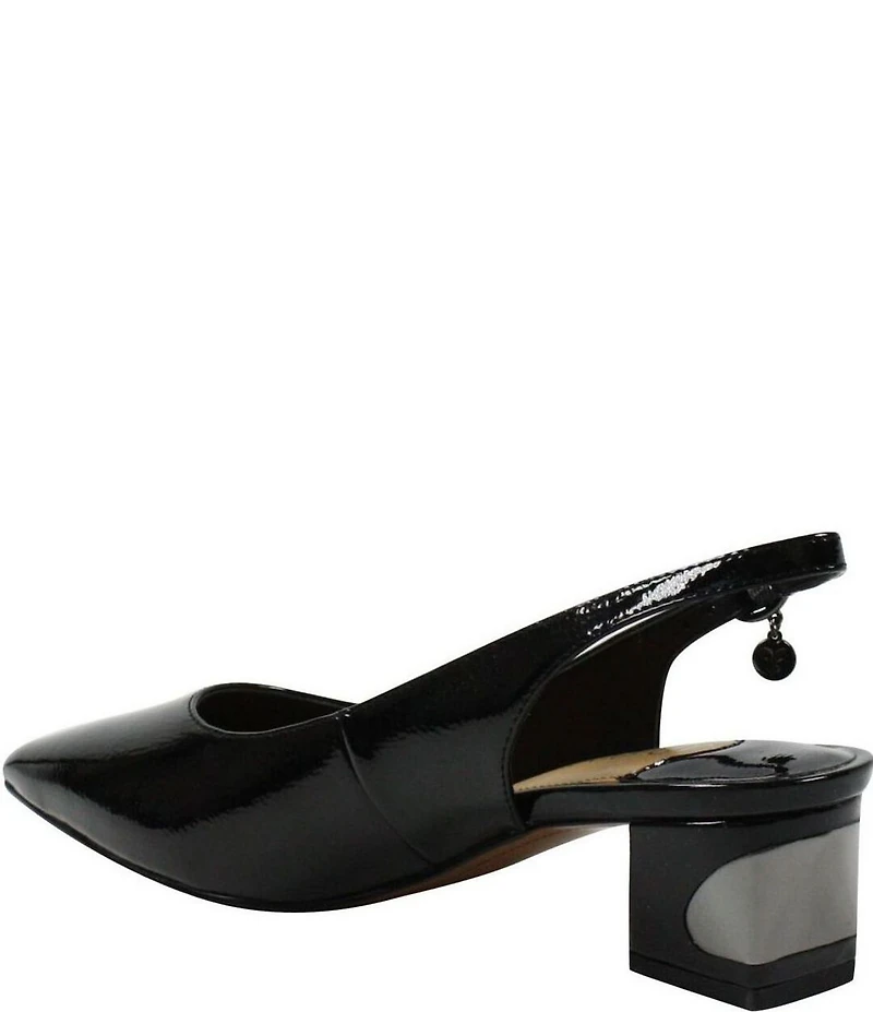 J. Renee Shayanne Patent Slingback Pumps