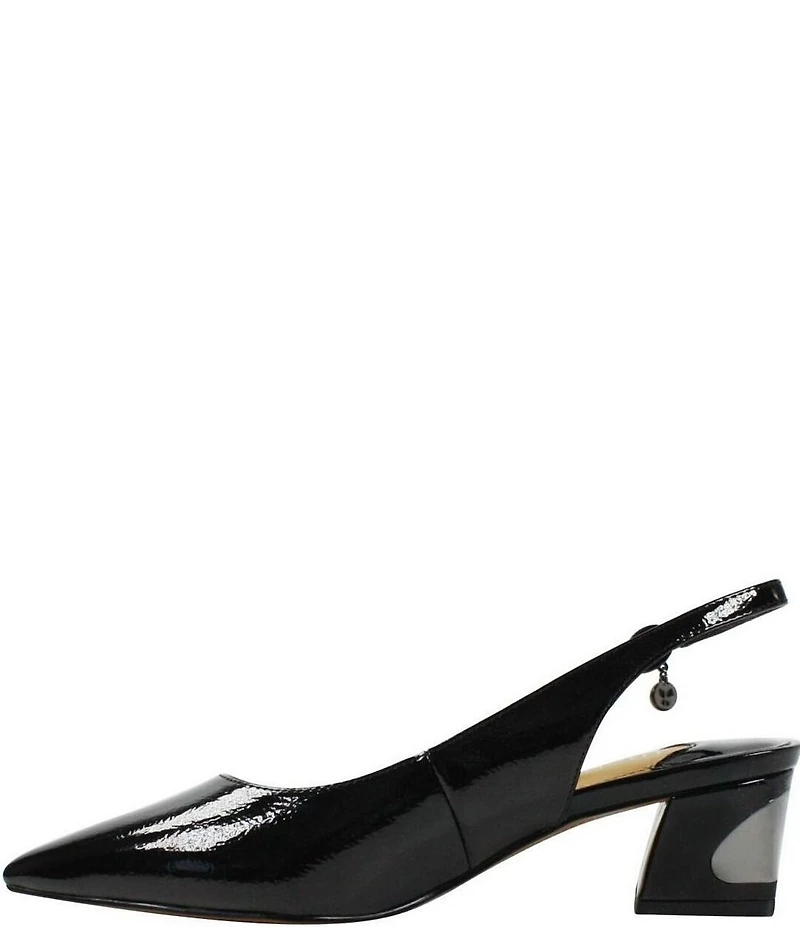 J. Renee Shayanne Patent Slingback Pumps