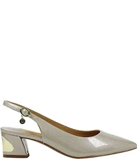 J. Renee Shayanne Patent Slingback Pumps