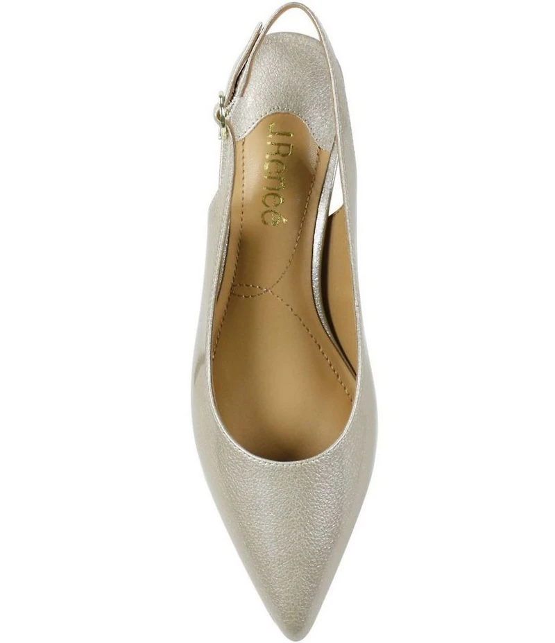 J. Renee Shayanne Patent Slingback Pumps
