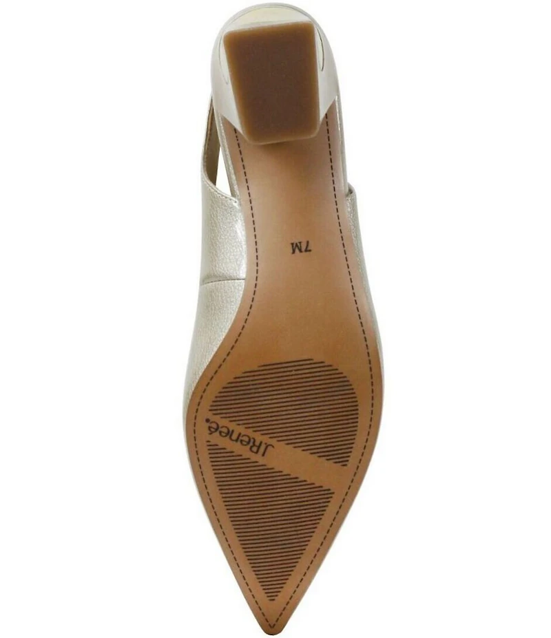 J. Renee Shayanne Patent Slingback Pumps