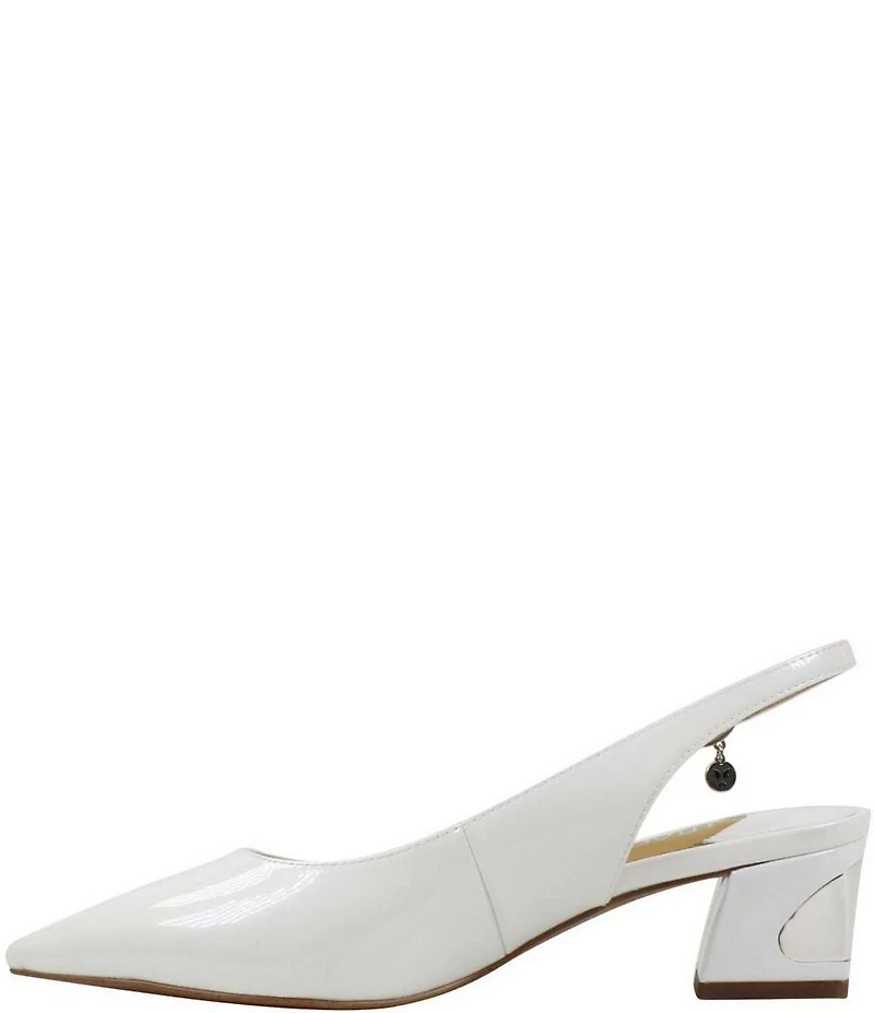 J. Renee Shayanne Patent Slingback Pumps