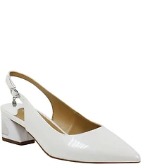 J. Renee Shayanne Patent Slingback Pumps