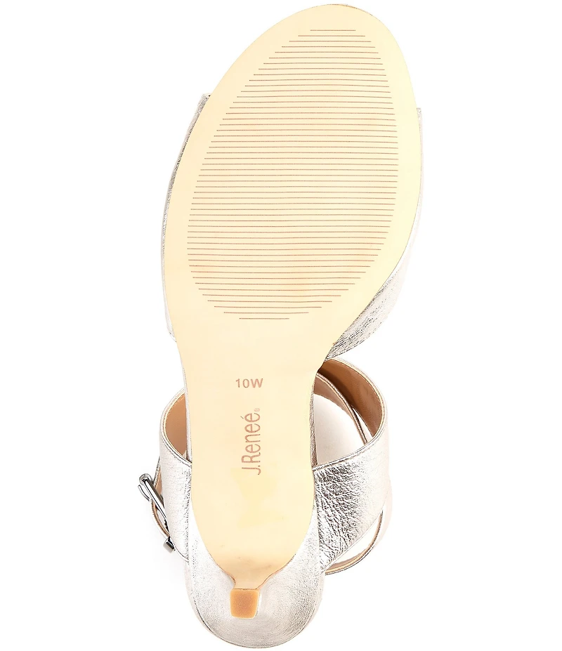 J. Renee Soncino Metallic Dress Sandals