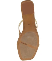 J. Renee Sunstar Metallic Patent Rhinestone Starfish Ornament Sandals