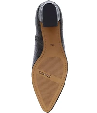 J. Renee Tatum Croco Embossed Patent Dress Booties