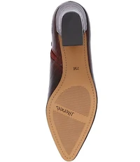 J. Renee Tatum Croco Embossed Patent Dress Booties