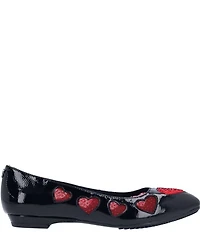 J. Renee Truelove Heart Patent Mesh Heart Flats