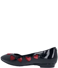J. Renee Truelove Heart Patent Mesh Heart Flats